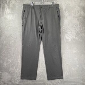 Bluffworks Pants men's 38x31 Envoy Lightweight Travel Chino Regular Fit Gray